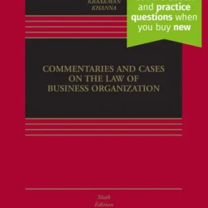 Commentaries and Cases on the Law of Business Organization: [Connected eBook with Study Center] In Demand