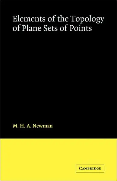 Elements of the Topology of Plane Sets of Points Discount
